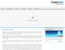 Tablet Screenshot of masscorp.co.in
